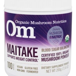 Maitake Orgânico Cogumelo Pó - 7.14 oz. Matriz de Cogumelo Anteriormente Om