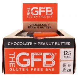 Comprar a manteiga de amendoim de chocolate de caixa de barras sem glúten - 12 barras the gfb preço no brasil barras de carne barras nutricionais suplemento importado loja 169 online promoção -