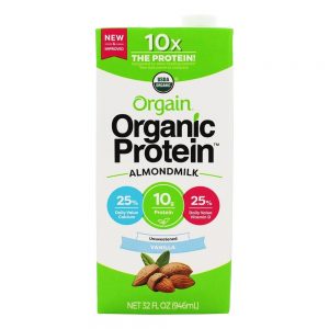 Comprar proteína orgânica de leite de amêndoa sem açúcar de baunilha - 32 fl. Oz. Orgain preço no brasil alimentos & lanches leite de castanhas suplemento importado loja 25 online promoção -