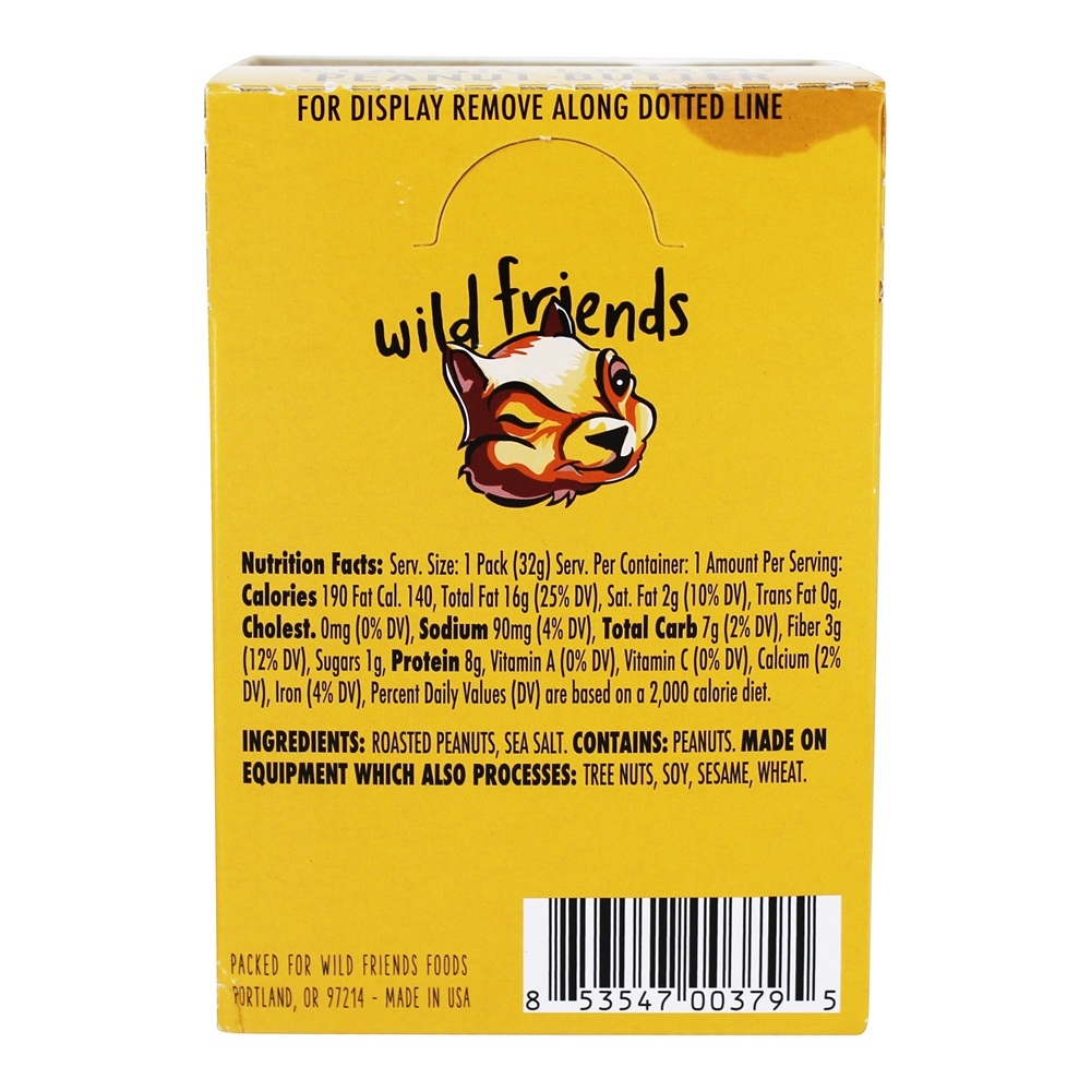 Pasta de Amendoim Cremosa Clássica - 1.15 oz. Wild Friends - Imagem 3