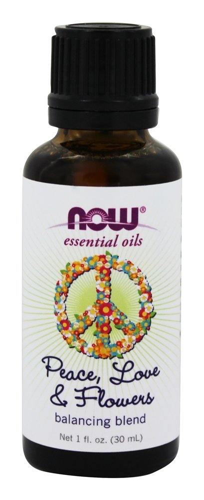 Balançando Mistura de Óleo Essencial Paz, Amor e Flores - 1 fl. oz. NOW Foods