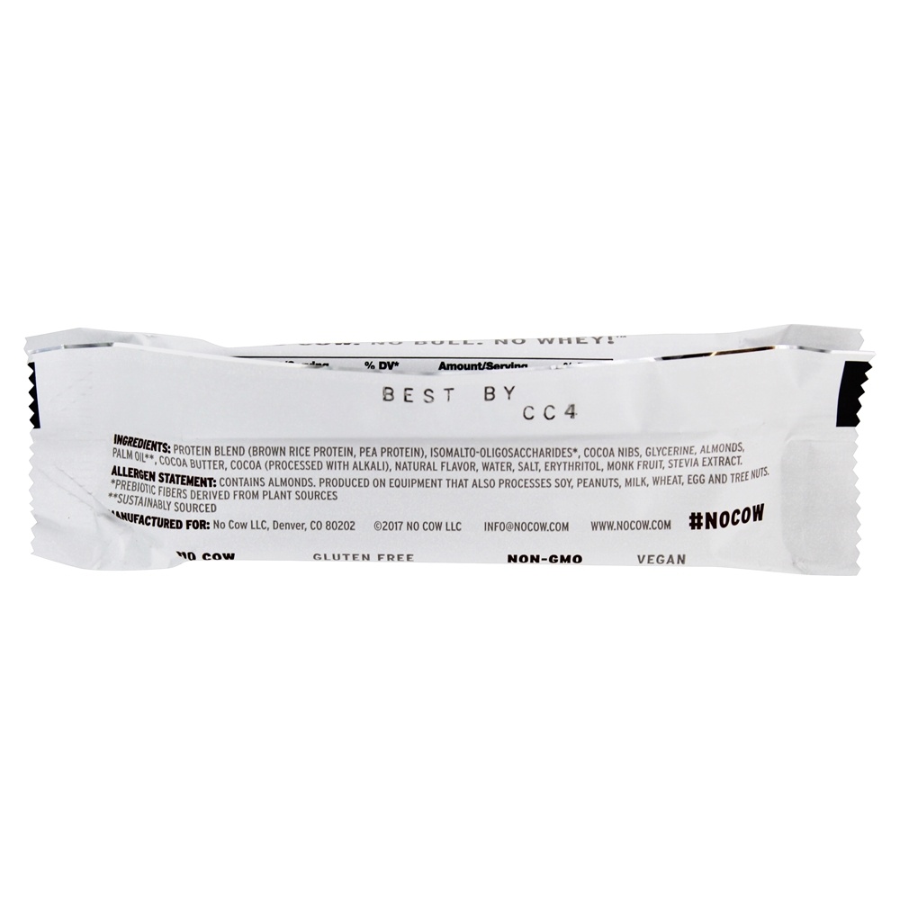 Proteína Bar Chocolate Falsificar Bolo de chocolate - 2.12 oz. No Cow - Imagem 2