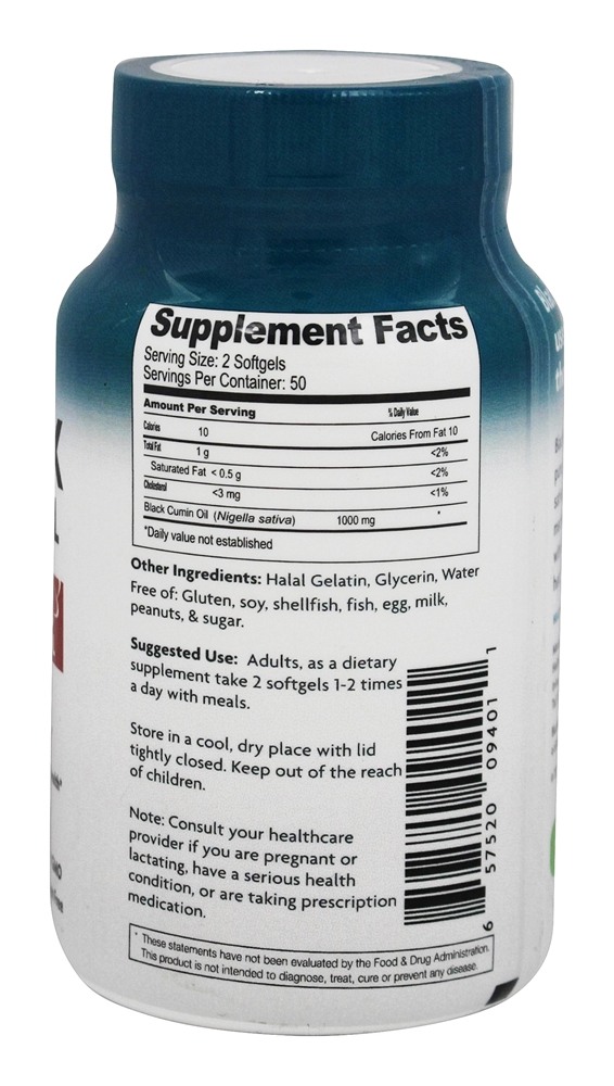 Óleo de Semente Preta - 100 Softgels Health Logics - Imagem 2