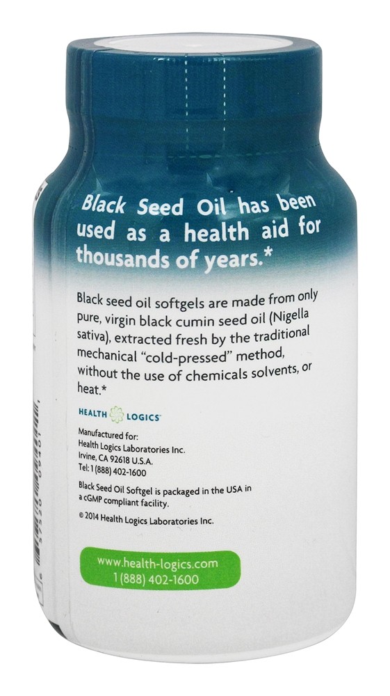 Óleo de Semente Preta - 100 Softgels Health Logics - Imagem 3