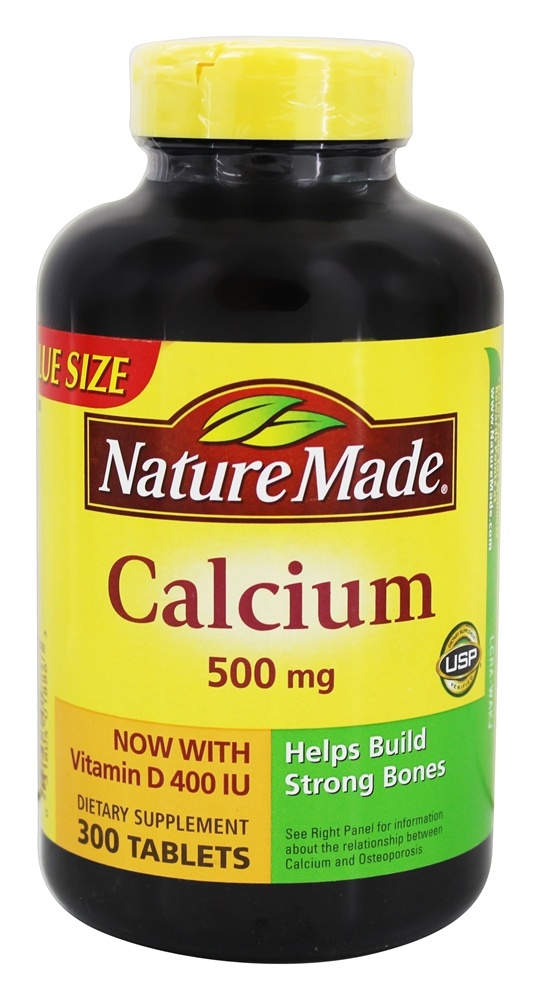 Cálcio 500 mg. - 300 Tablets Nature Made