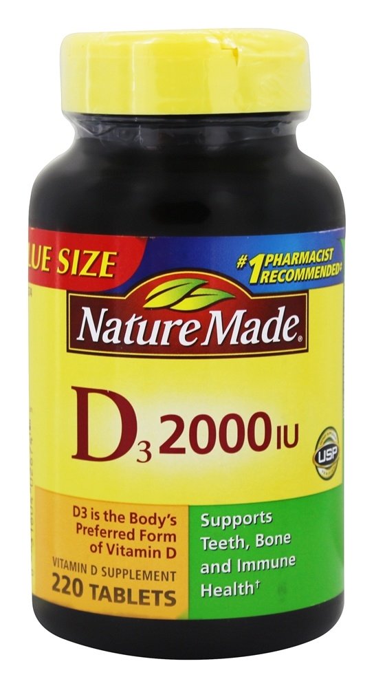 Vitamina D3 2000 UI - 220 Tablets Nature Made
