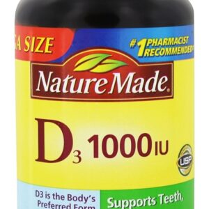Vitamina D3 1000 UI - 300 Softgels líquidos Nature Made