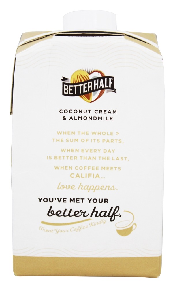 Melhor Metade Creme De Coco E Creme De Leite De Amêndoa Sem Açúcar - 16.9 fl. oz. Califia Farms - Imagem 3