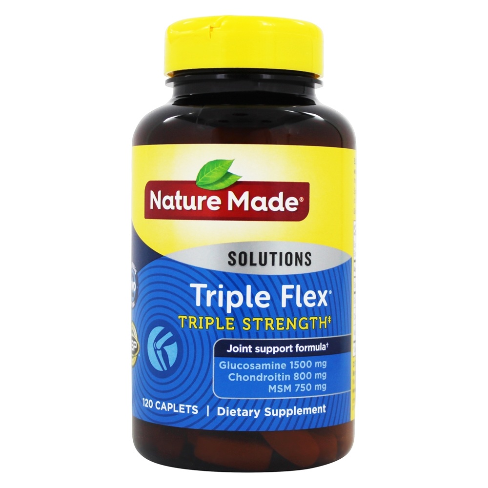 Fórmula de suporte articular TripleFlex de força tripla - 120 Cápsulas Nature Made - Imagem 2