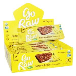 Comprar pão de banana orgânica - 10 barras go raw preço no brasil barras de nutrição barras nutricionais suplemento importado loja 43 online promoção -