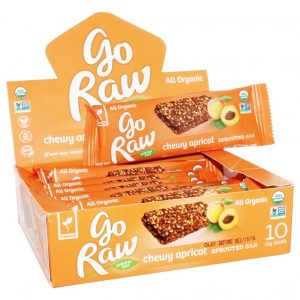 Comprar orgânico brotou barras caixa chewy damasco - 10 barras go raw preço no brasil barras de frutas e castanhas barras nutricionais suplemento importado loja 25 online promoção -