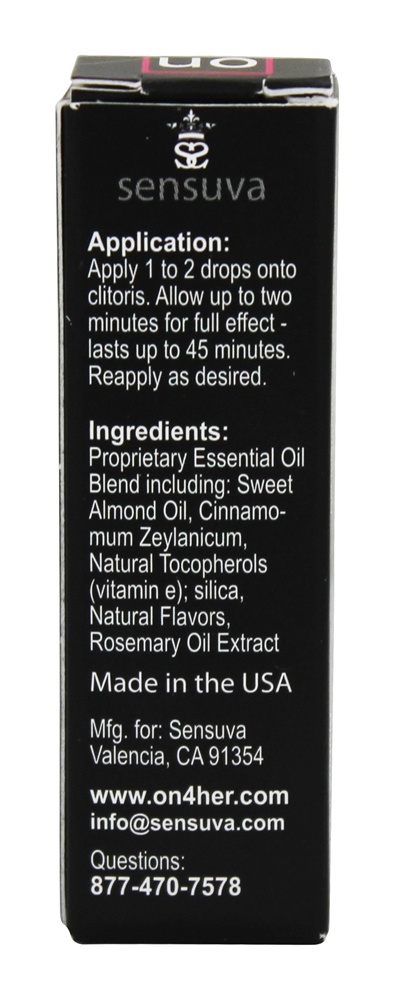 No óleo de excitação natural para ela ultra - 0.17 fl. oz. Sensuva - Imagem 2