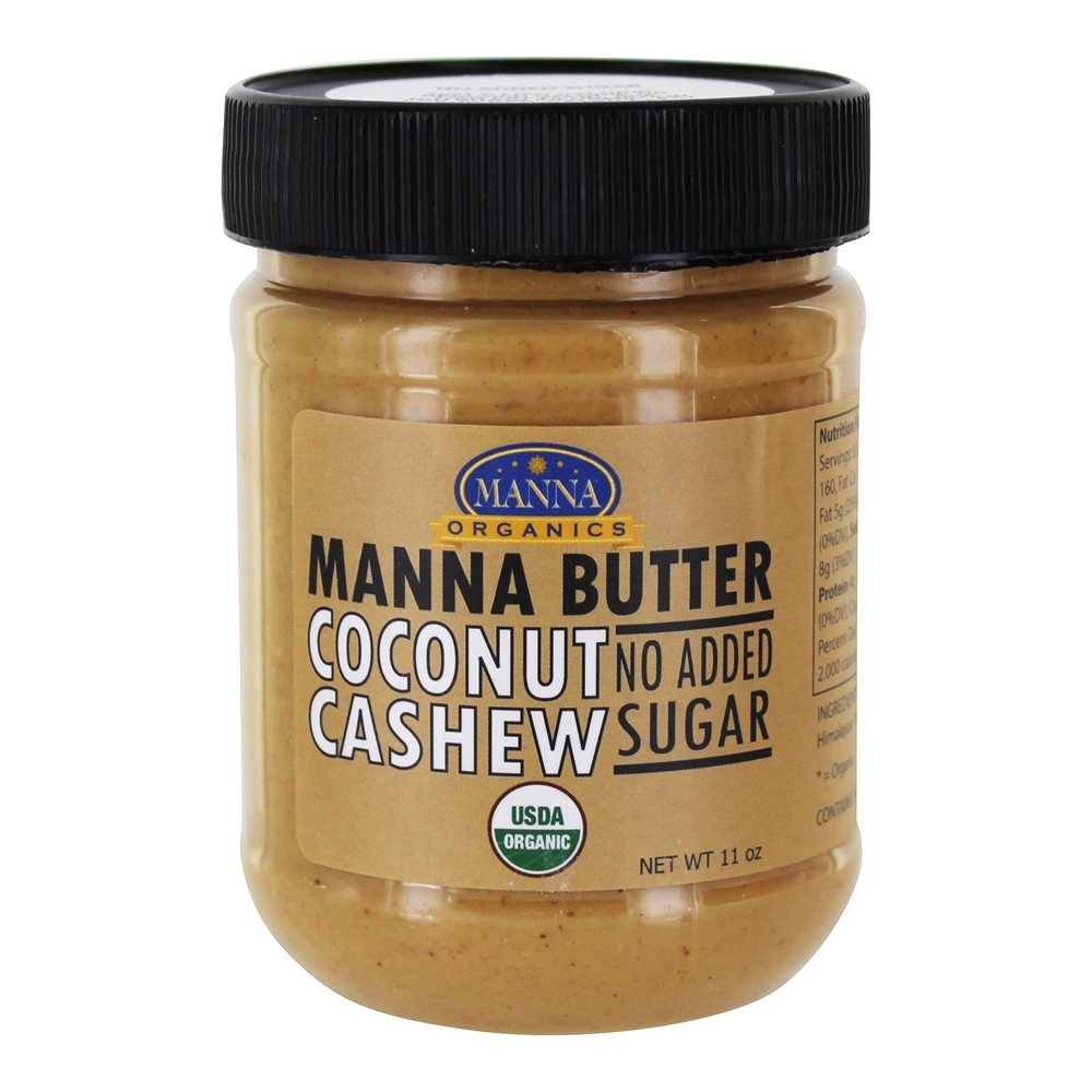 Manna Butter Cocoa Caju Sem Açúcar Adicionado - 11 oz. Manna Organics