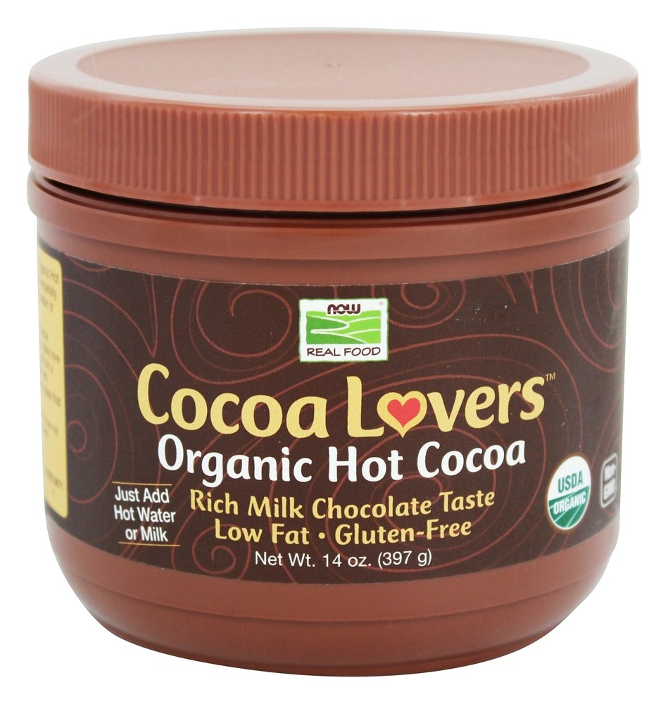 NOW Food Real Amantes de Cacau Orgânico Cacau Quente - 14 oz. NOW Foods