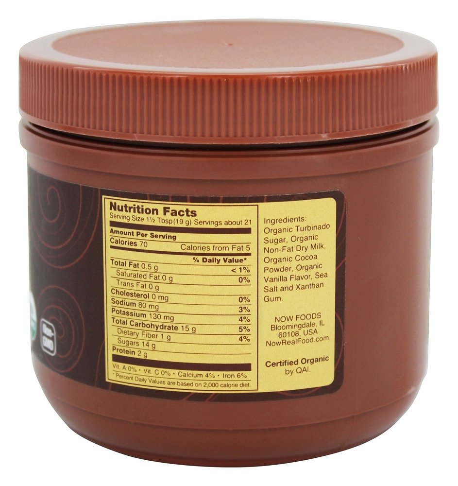 NOW Food Real Amantes de Cacau Orgânico Cacau Quente - 14 oz. NOW Foods - Imagem 2