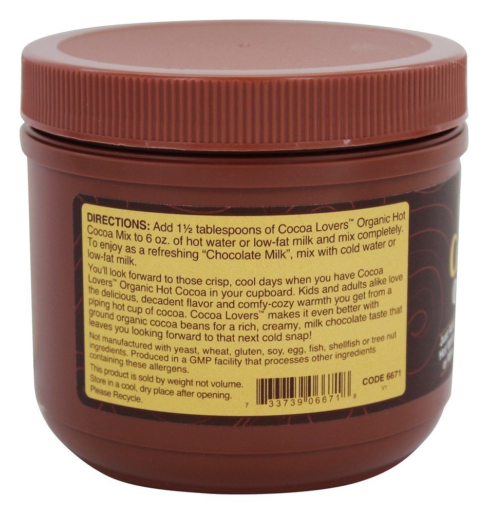 NOW Food Real Amantes de Cacau Orgânico Cacau Quente - 14 oz. NOW Foods - Imagem 3