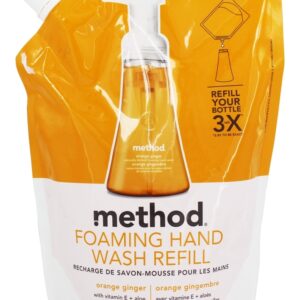 Comprar remoção de espuma de lavagem de mãos gengibre laranja - 28 fl. Oz. Method preço no brasil banho banho & beleza sabonete sabonetes suplemento importado loja 43 online promoção -