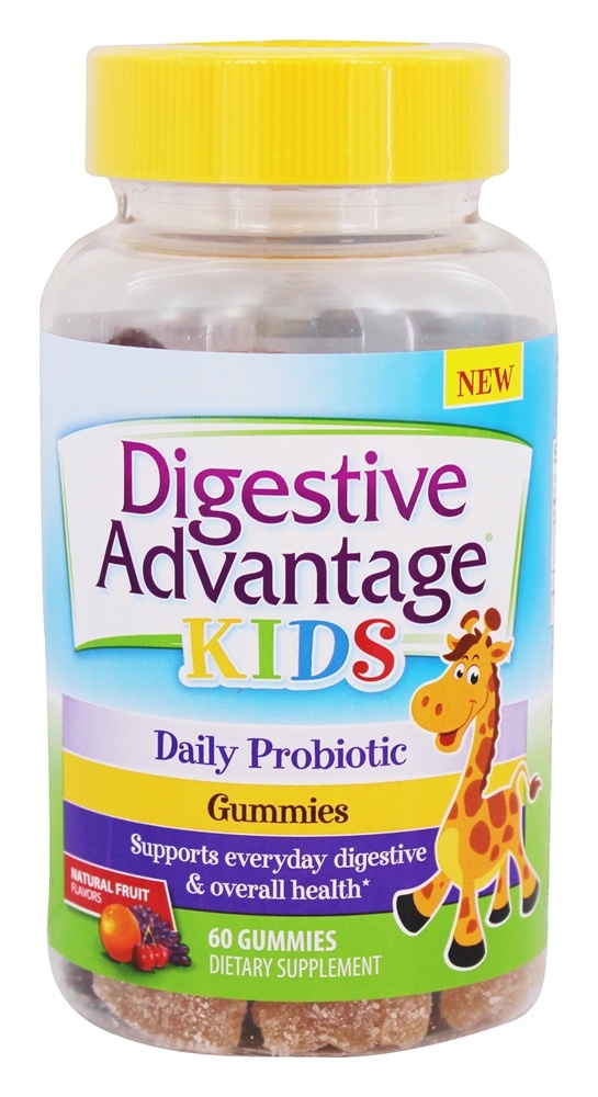 Digestive Advantage Probiótico Infatil em Gominhas Sabor Natural de Frutas - 60 Gummies Schiff