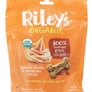 Comprar o cão de ossos grandes orgânico trata a manteiga de amendoim e a receita de melaço - 5 oz. Riley's organics preço no brasil biscoitos & petiscos crocantes para cães cuidados para animais de estimação suplemento importado loja 29 online promoção -