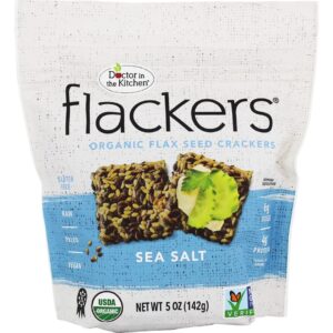 Flacker Linho Semente Biscoitos Mar Sal - 5 oz. Doctor in the Kitchen