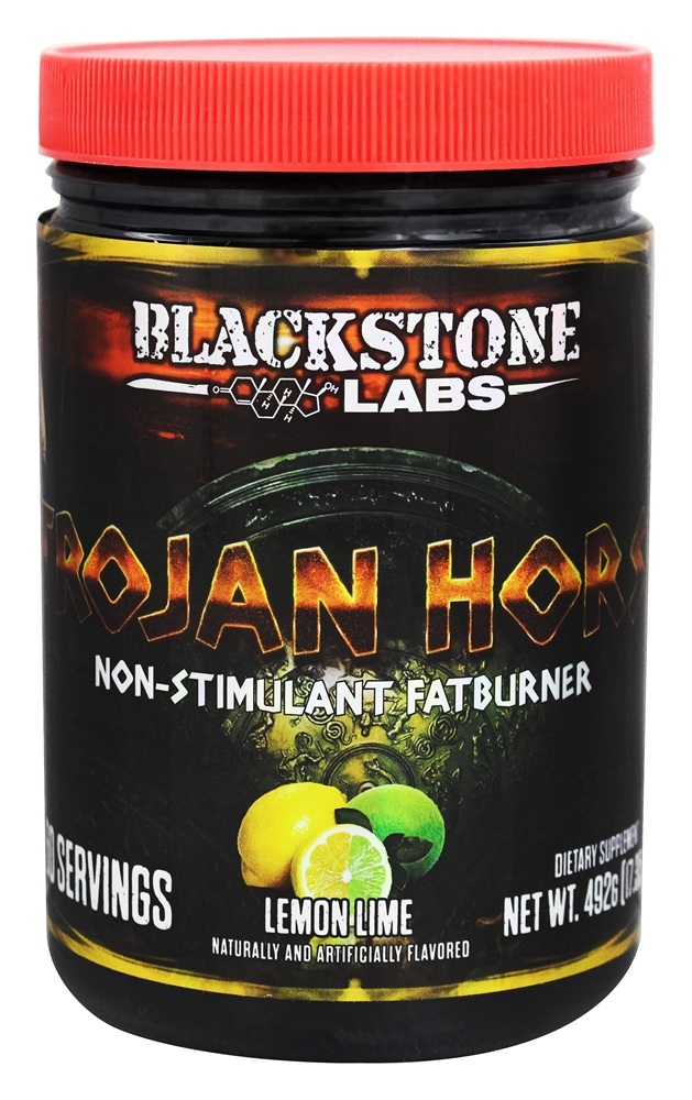 Trojan Fatburner não-estimulante de eqüinos 60 Porções Lemon Lime - 492 Gramas Blackstone Labs