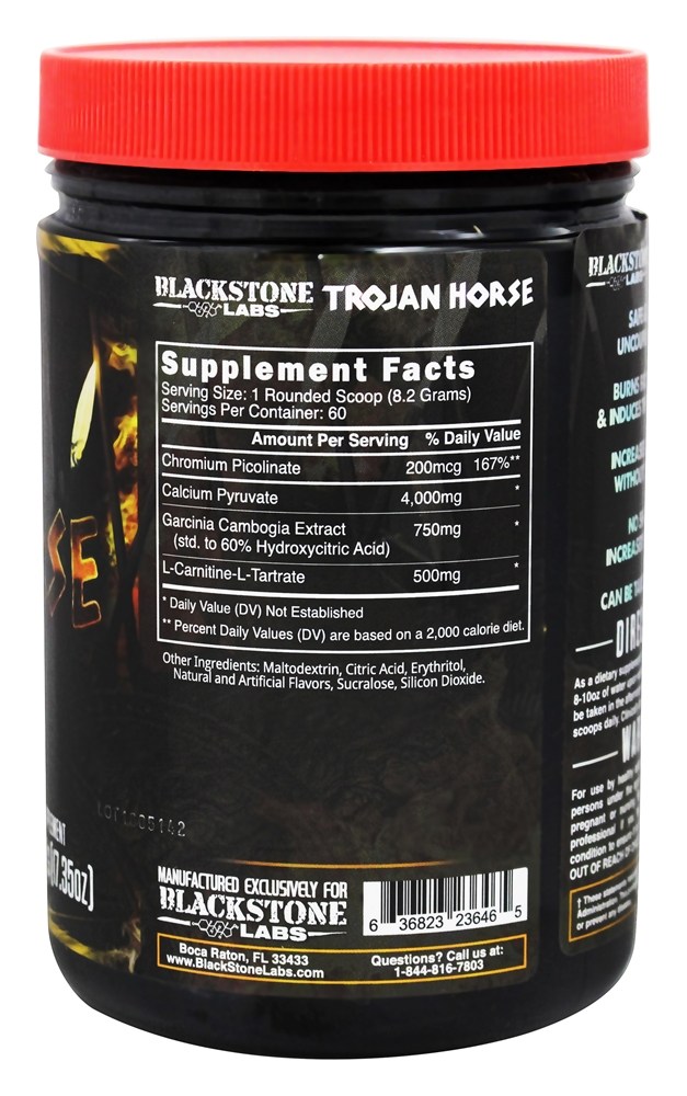 Trojan Fatburner não-estimulante de eqüinos 60 Porções Lemon Lime - 492 Gramas Blackstone Labs - Imagem 2