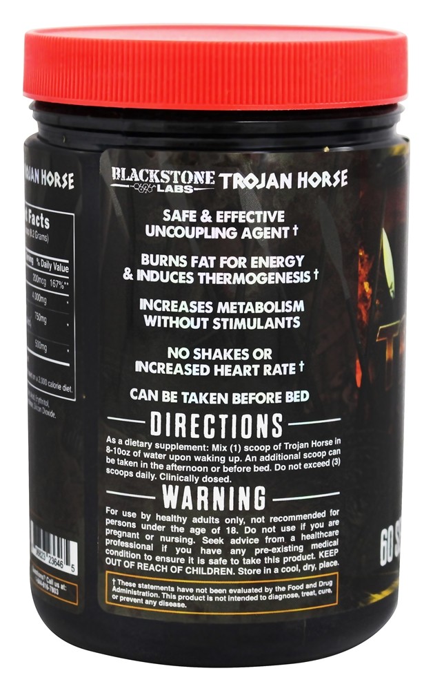 Trojan Fatburner não-estimulante de eqüinos 60 Porções Lemon Lime - 492 Gramas Blackstone Labs - Imagem 3