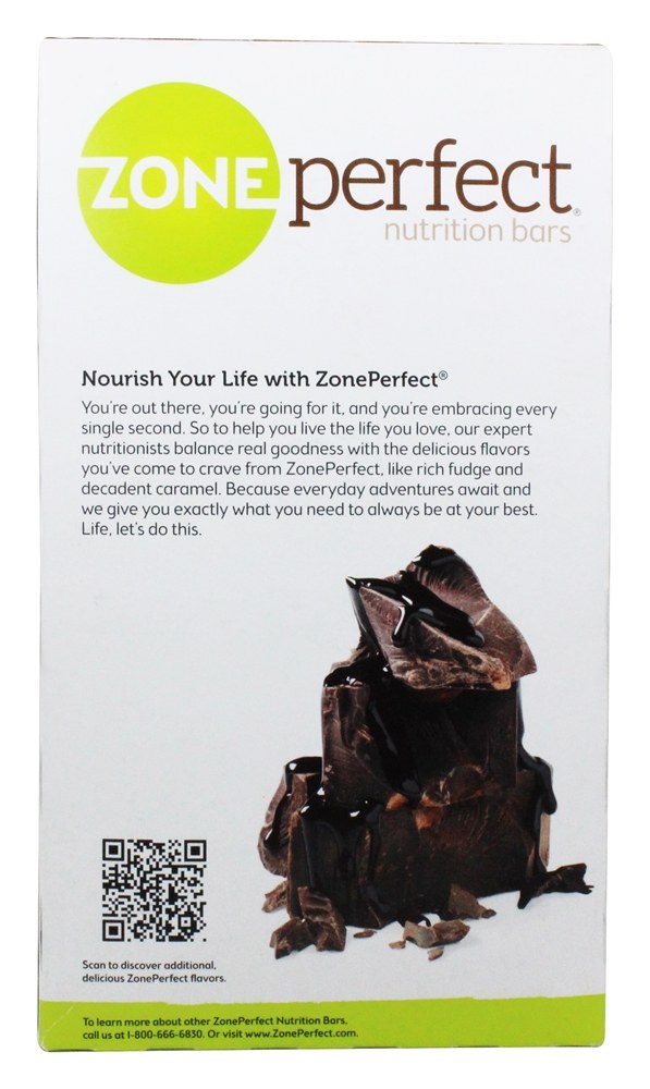 Todos-Natural Nutrição Barras Caixa Dobrar Escuro Chocolate - 12 Barras Zone Perfect - Imagem 3
