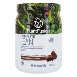 Completa Proteína Vegetal Lean Chocolate Brownie - 14.8 oz. PlantFusion