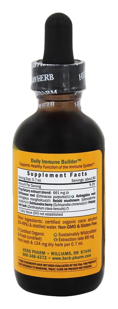 Suporte Imunológico para Construtor Imunológico Diário - 2 fl. oz. Herb Pharm - Imagem 2