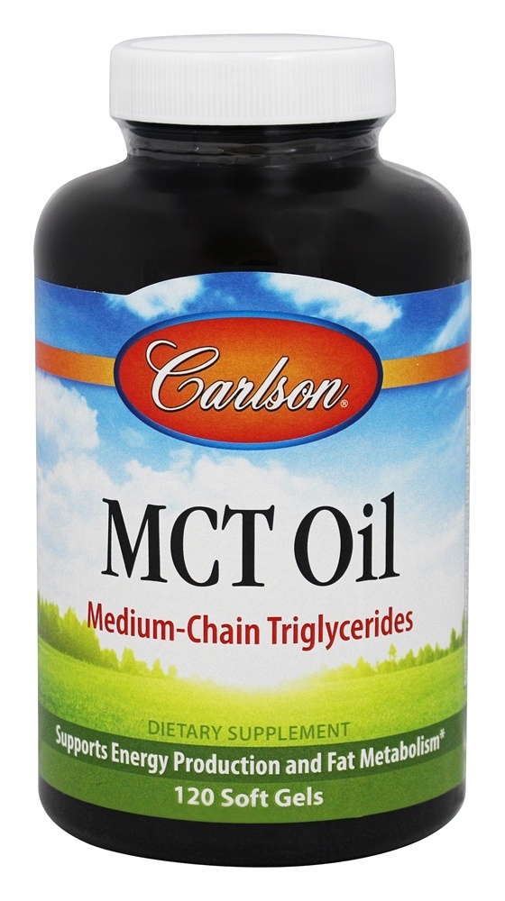 Óleo MCT - 120 Softgels Carlson Labs