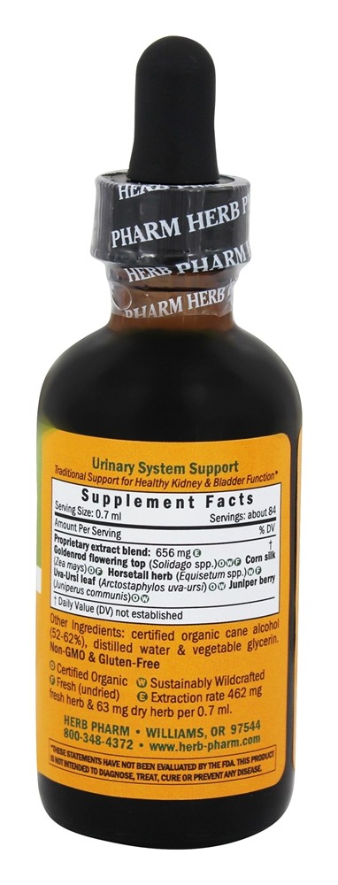 Restauração do sistema de suporte do sistema urinário - 2 oz. Herb Pharm - Imagem 2