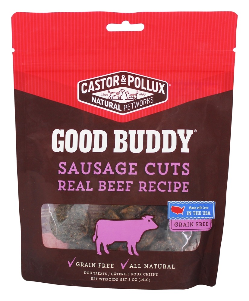 Bom Camarada Salsicha Cortes Cão Trata Real Carne Receita - 5 oz. Castor & Pollux