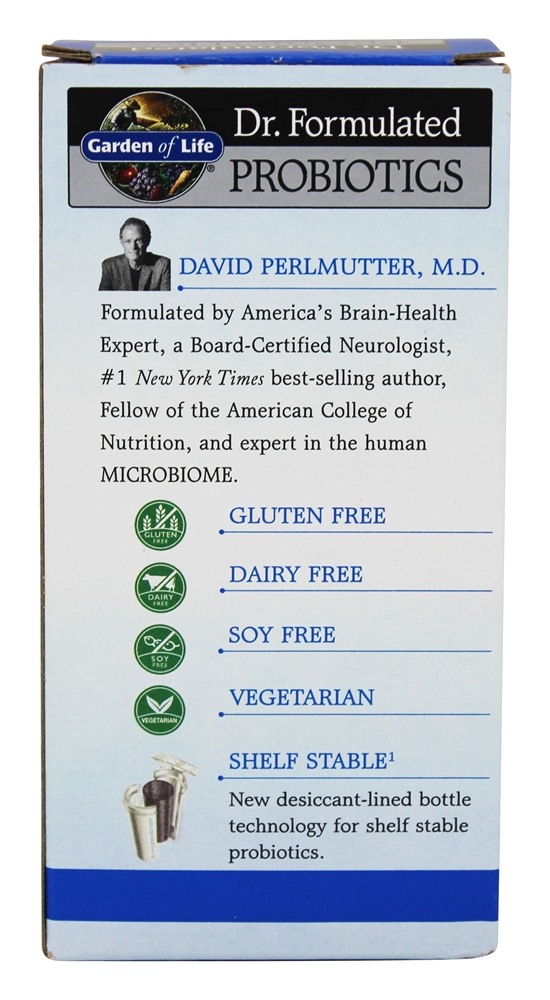 Dr. Formulado Probióticos Próstata + Estável Estável 50 Bilhões de UFC - Cápsulas vegetarianas 60 Garden of Life - Imagem 3