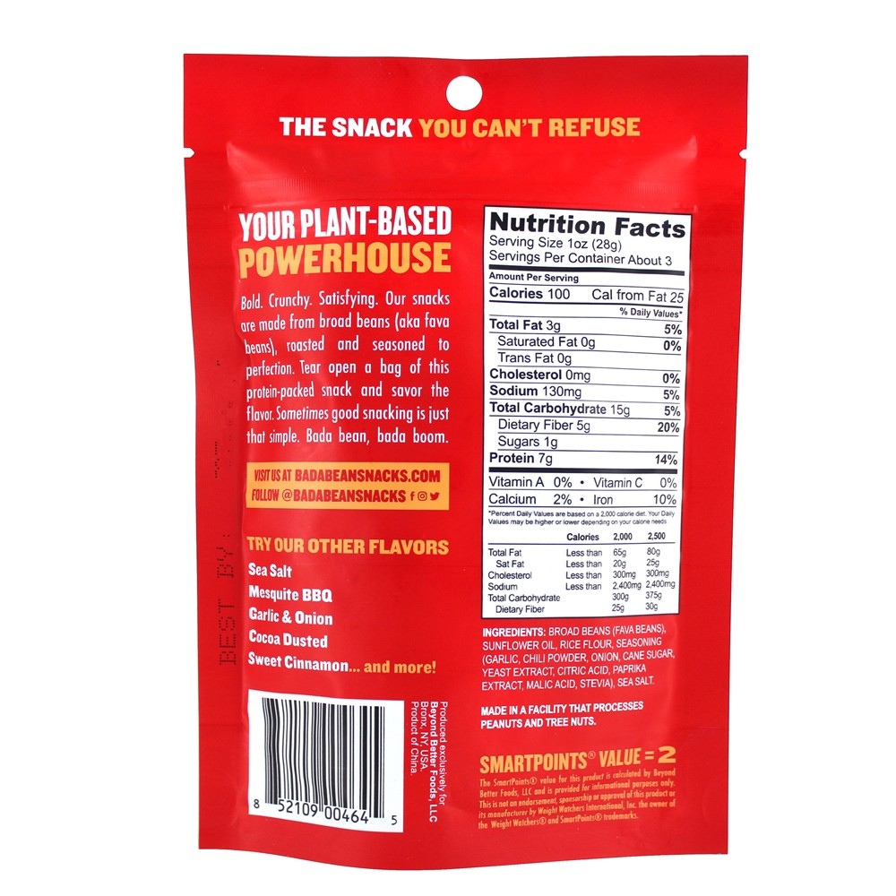Bada Bada Bada Boom Crocante Beans Larga Doce Sriracha - 3 oz. Enlightened - Imagem 2