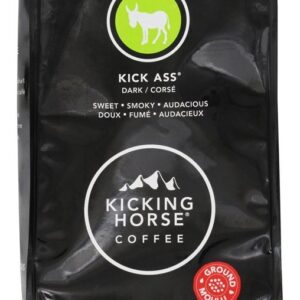 Comprar orgânica fairtrade chão de café chutar ass ass escuro - 10 oz. Kicking horse coffee preço no brasil café em pó chás e café suplemento importado loja 13 online promoção -
