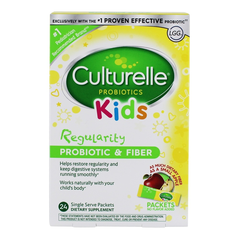 Probiótico & Fibra Diária Infantil Para Regularidade Sem Sabor - 24 Pacotes (s) Culturelle