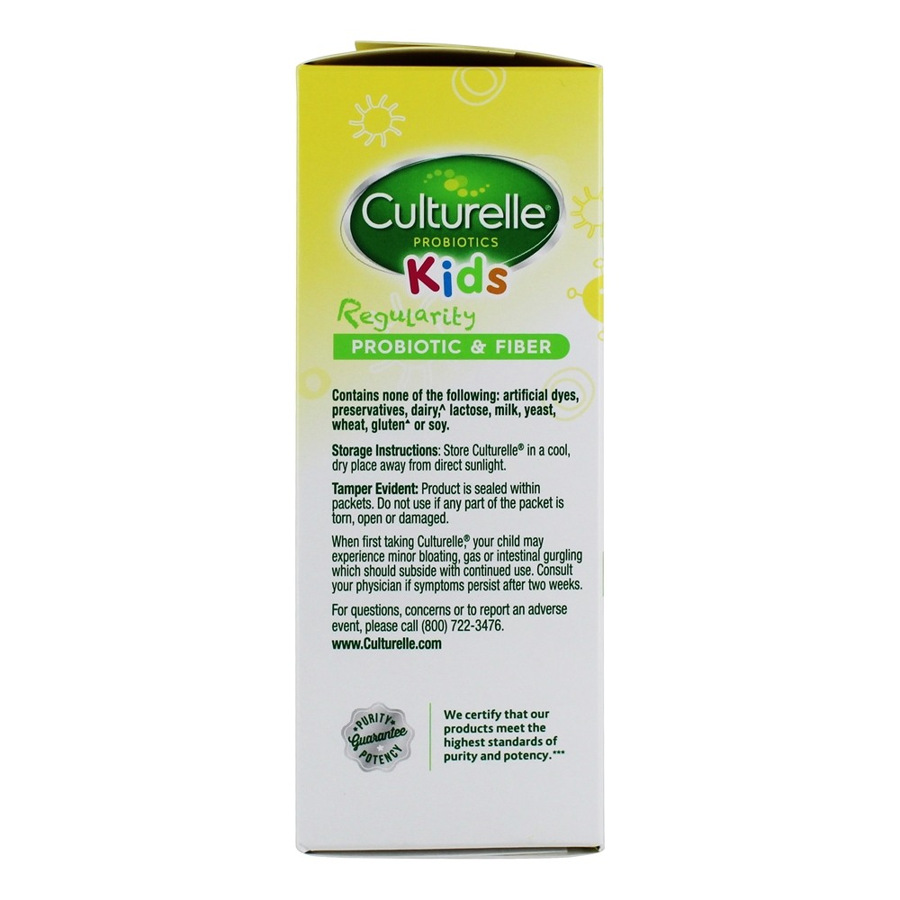 Probiótico & Fibra Diária Infantil Para Regularidade Sem Sabor - 24 Pacotes (s) Culturelle - Imagem 5