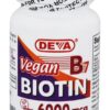 Comprar vitamina b7 biotina vegana 6000 mcg. - 90 tablets deva nutrition preço no brasil cálcio e magnésio vitaminas e minerais suplemento importado loja 7 online promoção -