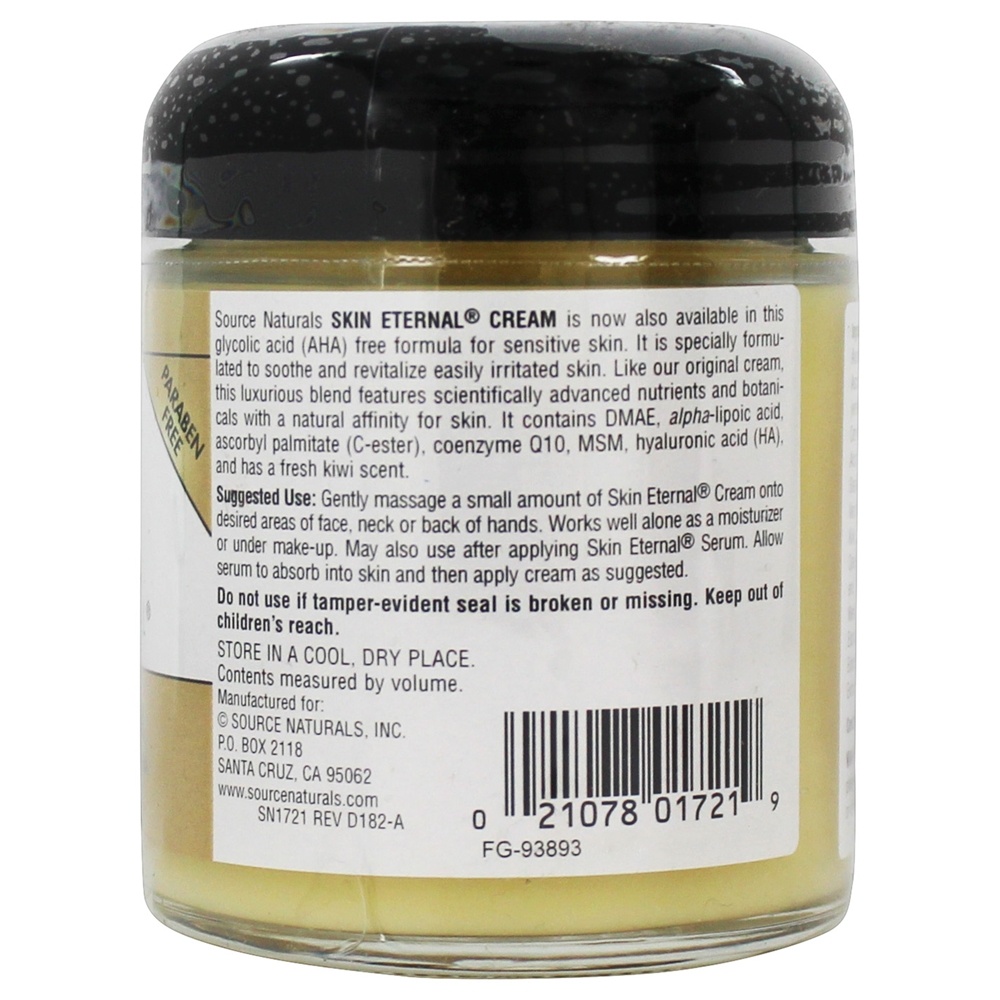 Pele Eterna Creme Sensível - 4 oz. Source Naturals - Imagem 2