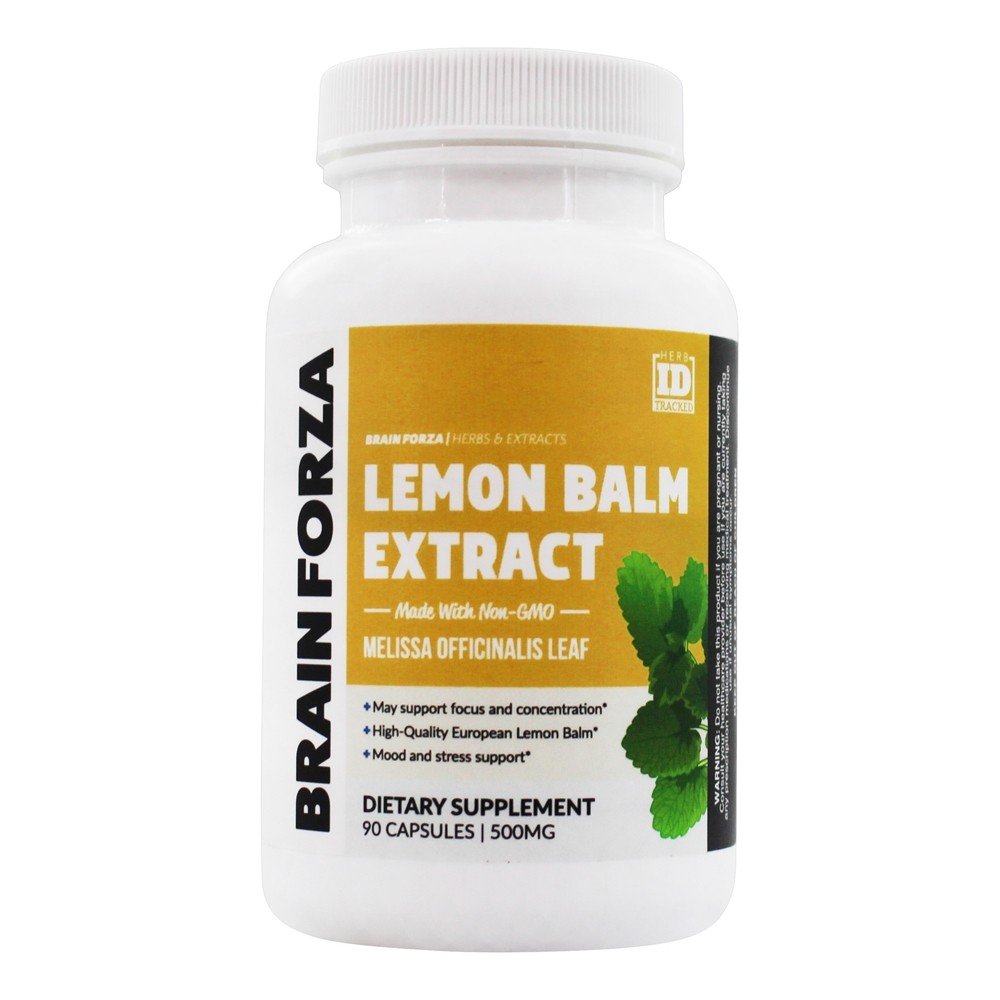 Erva-cidreira Extrato 500 mg. - Cápsulas vegetarianas 90 Brain Forza
