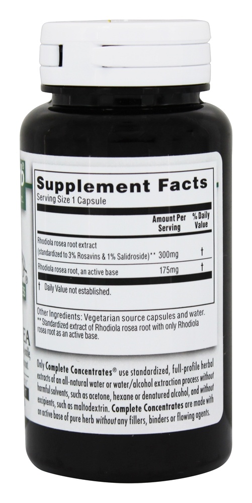 Concentrado Completo de Rhodiola Rosea - Cápsulas vegetarianas 90 Kroeger Herbs - Imagem 2