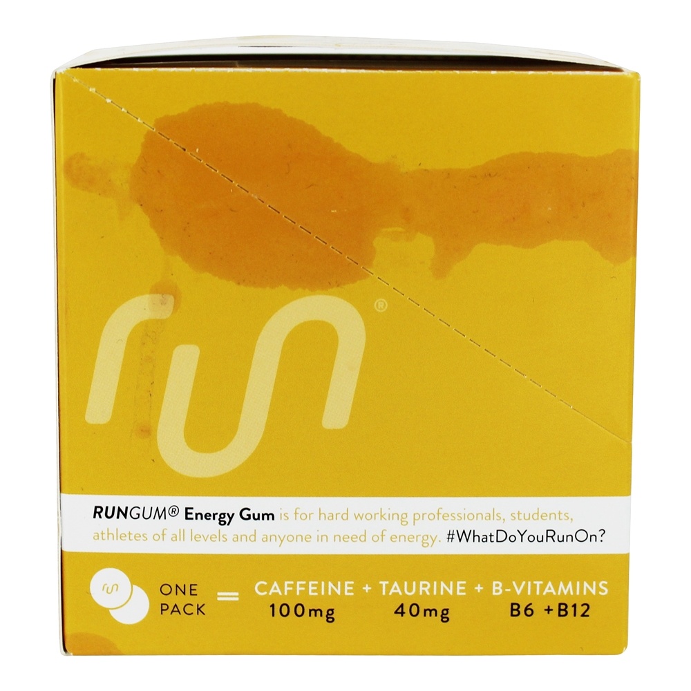 Performance Energy Sugar-Free Gum Fruit - 12 Pacotes (s) Run Gum - Imagem 3