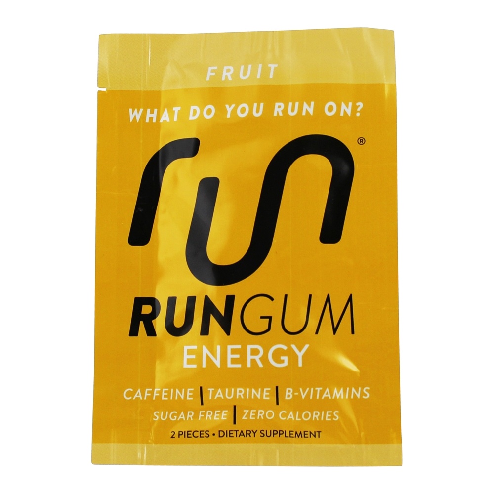 Performance Energy Sugar-Free Gum Fruit - 12 Pacotes (s) Run Gum - Imagem 4