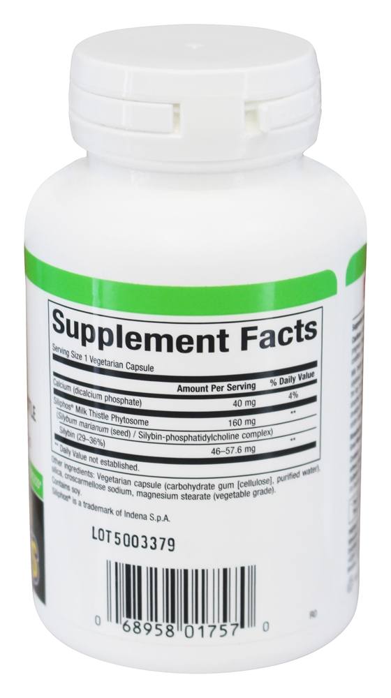 Siliphos Phytosome Cardo Leite de Força Clínica 160 mg. - Cápsulas vegetarianas 60 Natural Factors - Imagem 2