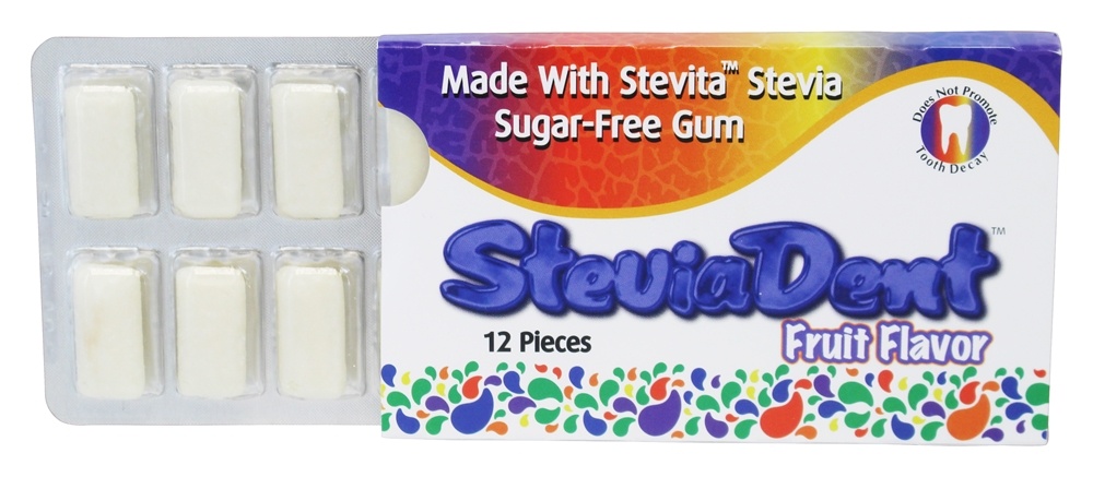 Steviadent Mastigar Goma Fruto - 12 Peça (s) Stevita - Imagem 3