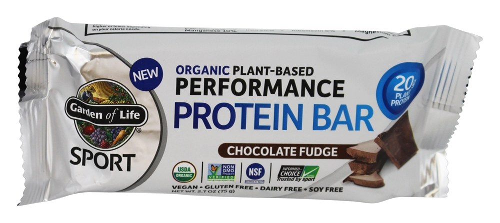 Esporte Proteínas de Proteínas de Desempenho Orgânico à Base de Plantas Fudge de Chocolate - 12 Barras Garden of Life - Imagem 4