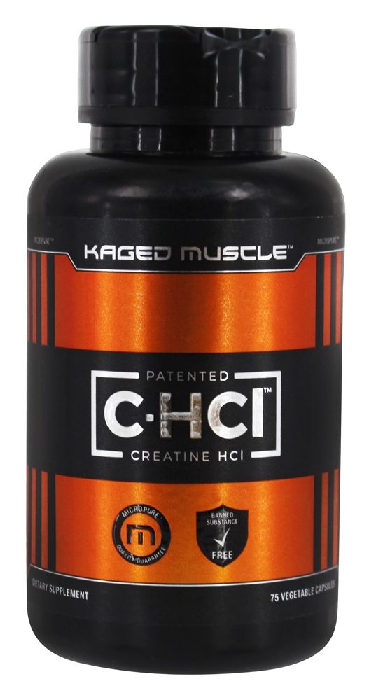 HCl de creatina patenteado em C-HCl 750 mg. - 75 Cápsula (s) vegetal (s) Kaged Muscle