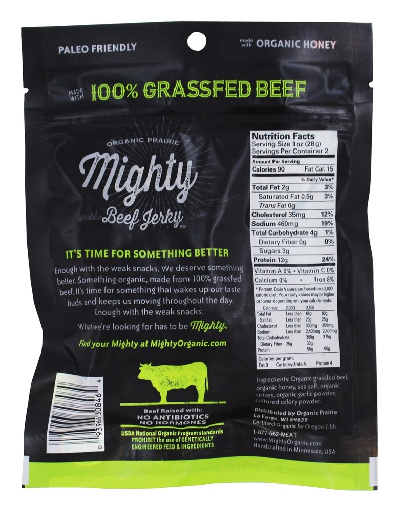 Carne de vaca forte original - 2 oz. Organic Prairie - Imagem 2