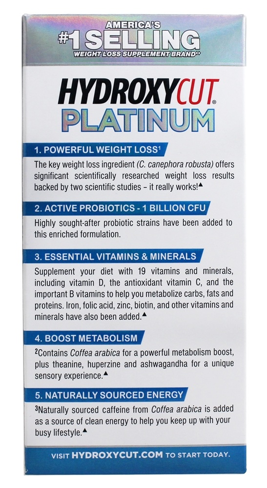 Platina Hydroxycut - Cápsulas 60 Muscletech Products - Imagem 3